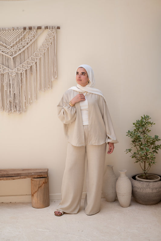 Latte Linen Set